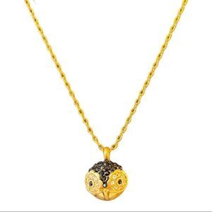 Kate Spade Gold Tone Pave Owl Necklace. Adorable!!